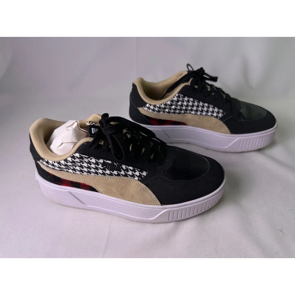 PUMA Cali Dream Women's Size 8.5 Wild Child Leopard Print Chunky Platform‎ Shoes